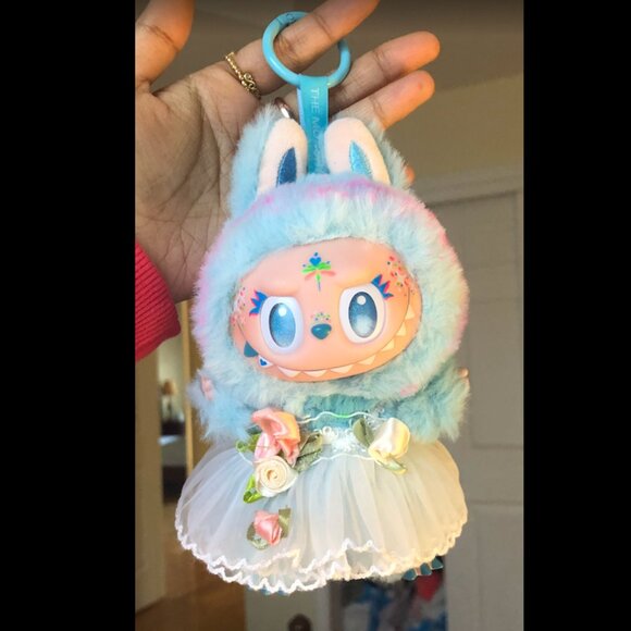 Authentic Limited Edition Fairy Custom Labubu - Big Into Energy Blue Hope Plush - Picture 4 of 5